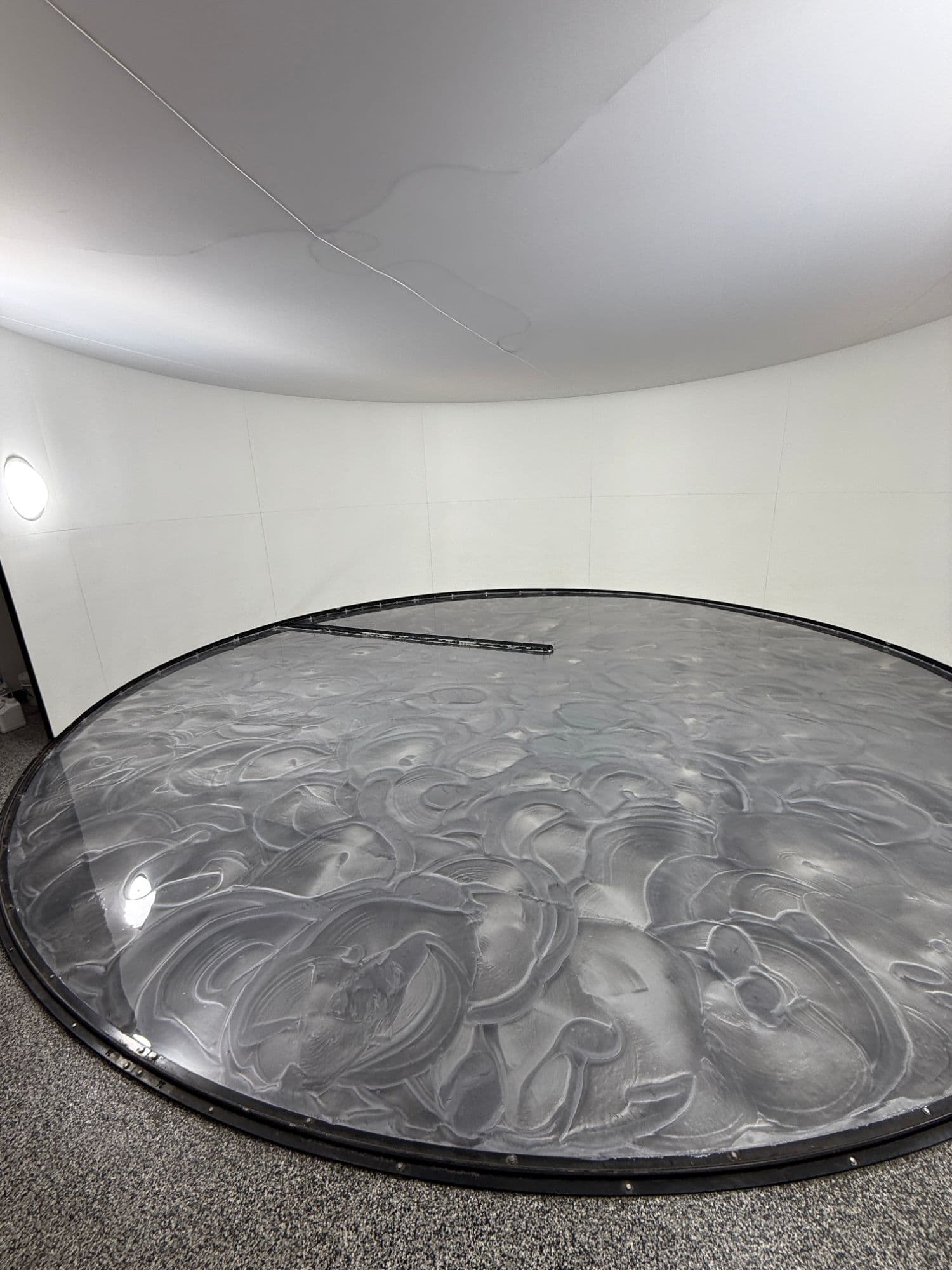 AutoHouse of Bloomington Round Room Metallic Epoxy Floor