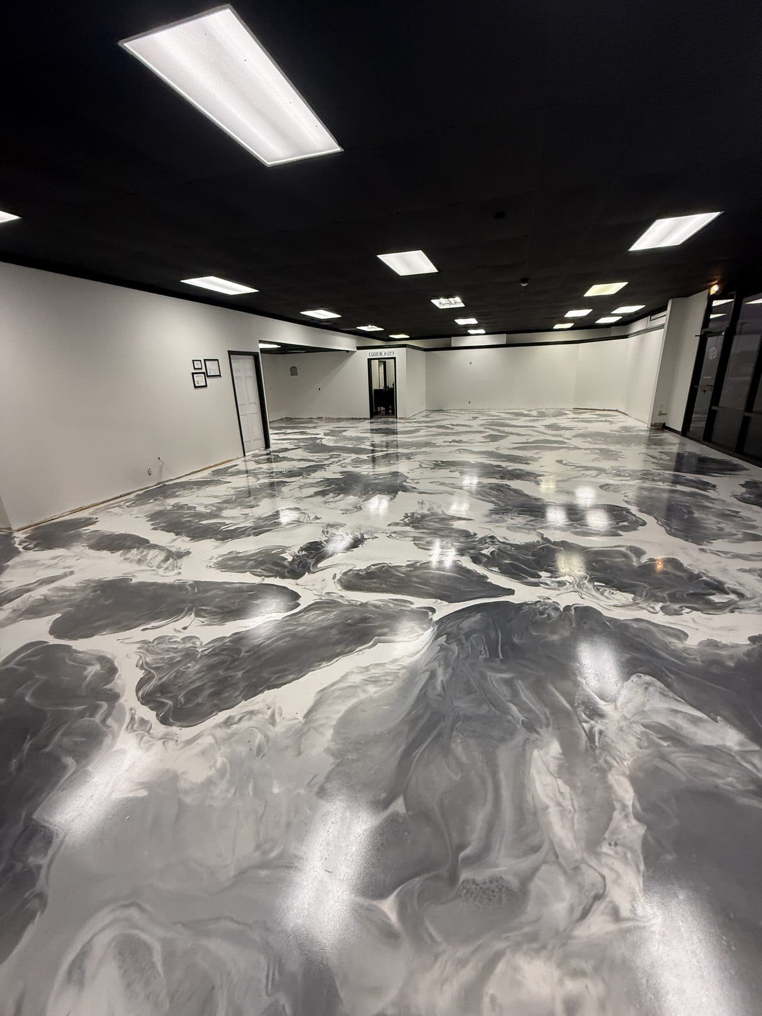 Twin City Automall Metallic Epoxy Showroom Floor