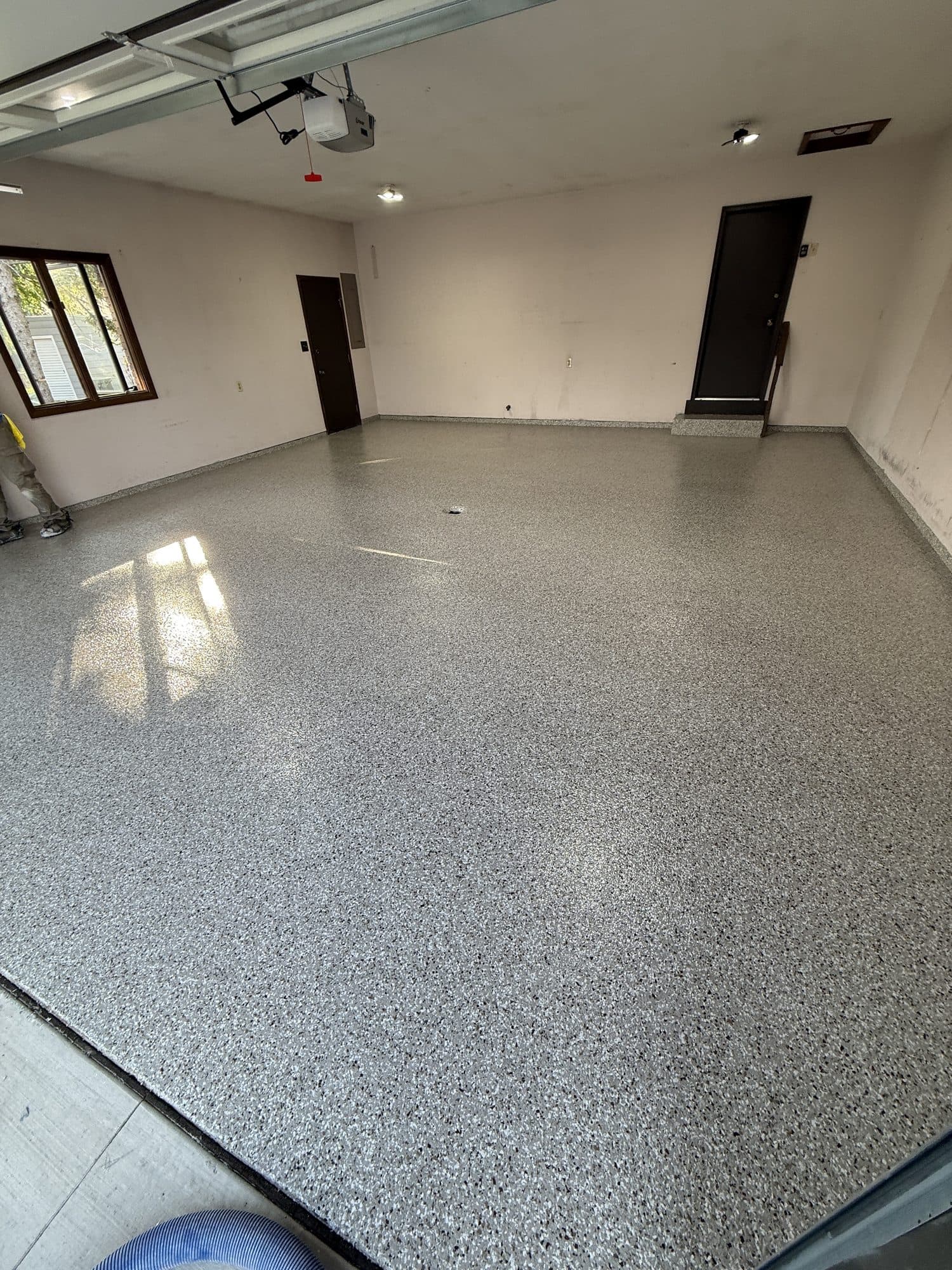 Dustin's Creekbed Garage Floor Coating in Le Roy, IL