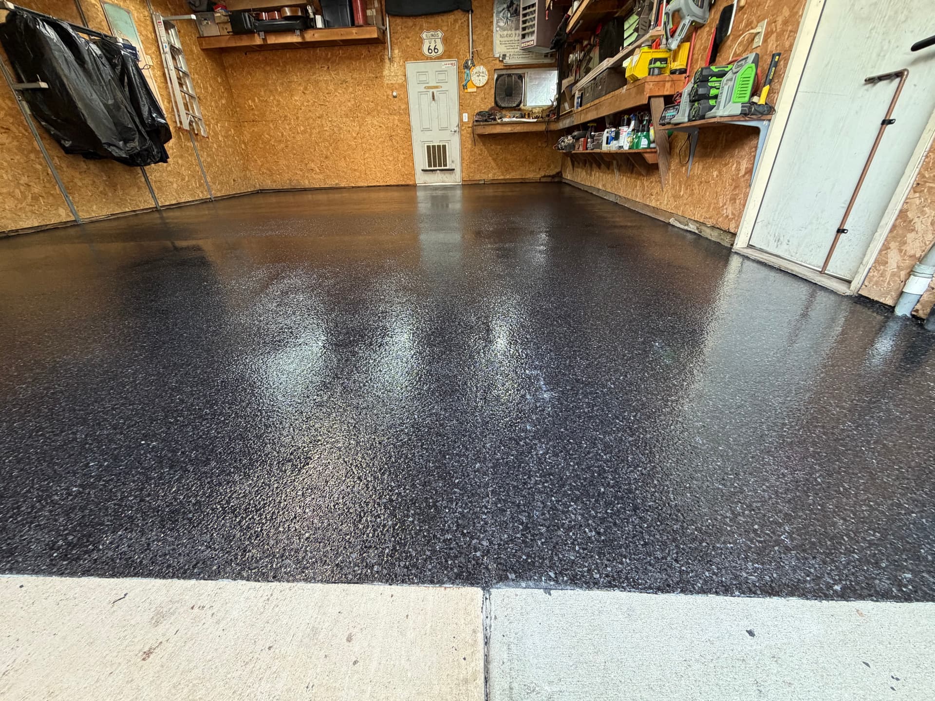 Carbon Garage Floor Coating in Bloomington, IL